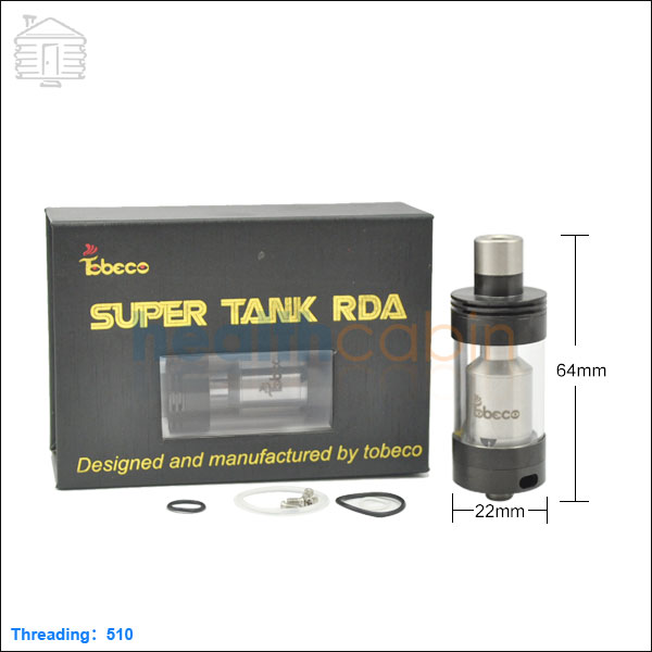 Tobeco Original Super Tank Black RTA Atomizer 4ml